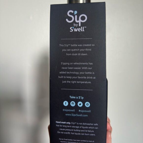 NWT S’Well Lemon Drop Bottle Stainless Steel Travel Water Pink & Yellow - Picture 2 of 3